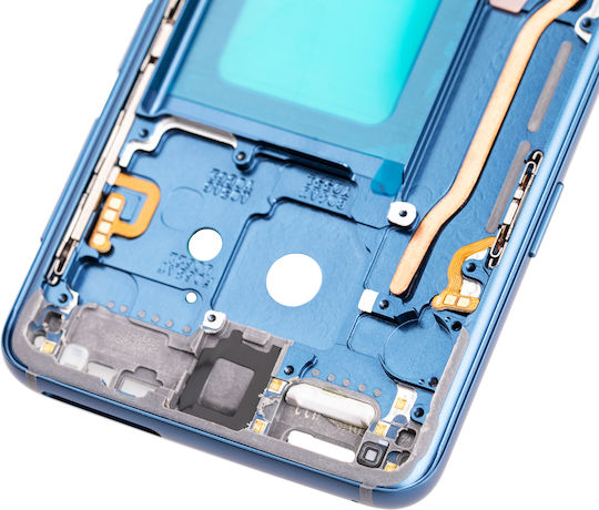 Mid-frame Housing Samsung Galaxy S9 Smallparts Coral Blue Frame