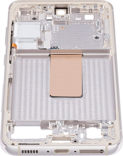 Средна Рамка За Мобилен Samsung Galaxy S23 5g Us & International Версия Крем