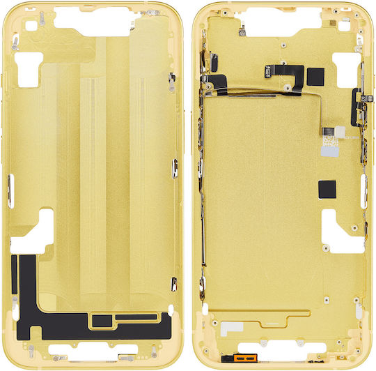 Mid-frame Housing W Small Parts Iphone 14 Us Version Aftermarket Plus Yellow