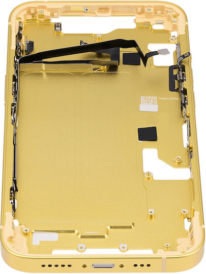 Mid-frame Housing W Small Parts Iphone 14 Us Version Aftermarket Plus Yellow