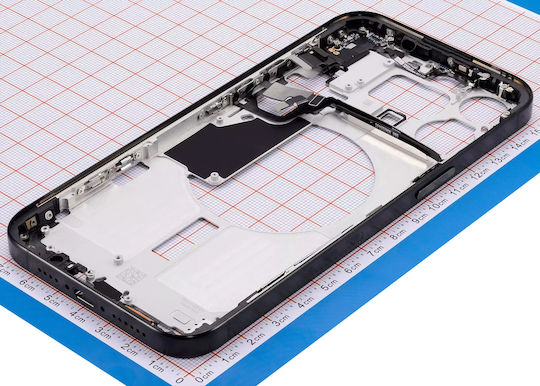 Mid-frame Housing W Small Parts Iphone 15 Pro Max Us Version Aftermarket Plus Black Titanium