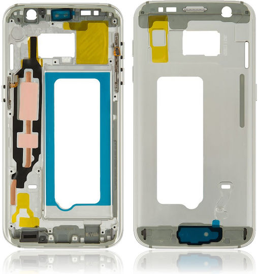 Mid-frame Housing Samsung Galaxy S7 G930a G930t Small Parts Silver