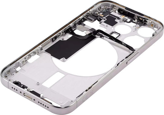Mid-frame Housing W Small Parts Iphone 15 Pro Eu Global Version Aftermarket Plus Natural Titanium