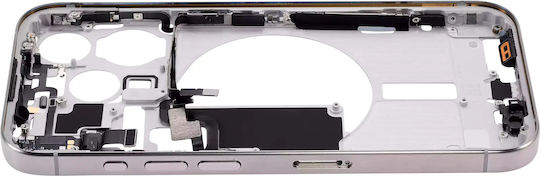 Mid-frame Housing W Small Parts Iphone 15 Pro Eu Global Version Aftermarket Plus Natural Titanium