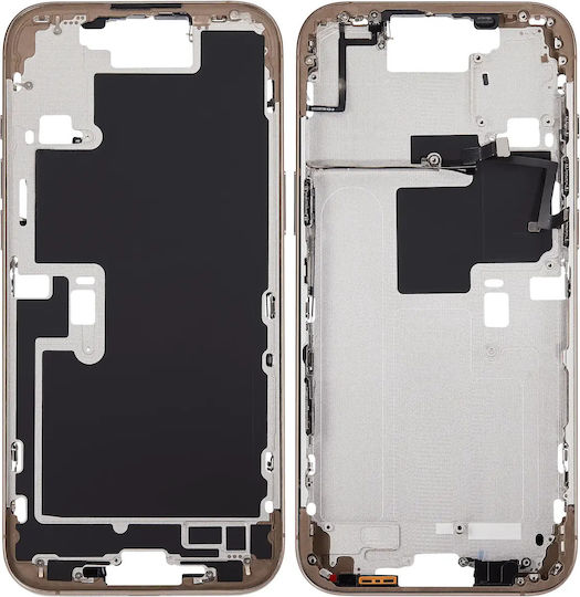 Mid-frame Housing Power Volume Button Iphone 16 Pro Max Us Version Aftermarket Plus Desert Titanium