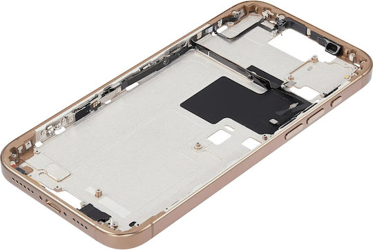 Mid-frame Housing Power Volume Button Iphone 16 Pro Max Us Version Aftermarket Plus Desert Titanium