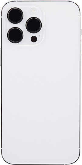Back Housing W Small Parts Iphone 14 Pro Max Eu Global Version Aftermarket Plus Silver