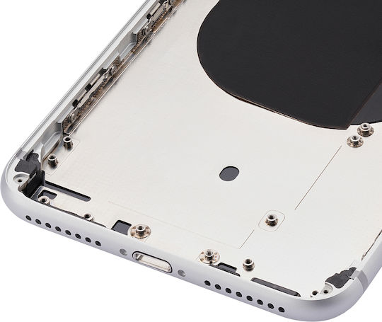 Back Housing Small Components Pre-installed Iphone 8 Plus No Logo Aftermarket Plus Silver