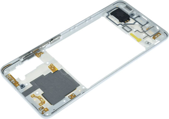 Mid-frame Housing Compatible Samsung Galaxy A41 A415 Service Pack White