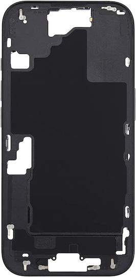 Mid-frame Housing Power Volume Button Iphone 16 Us Version Aftermarket Plus Black