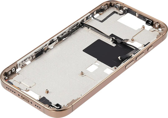 Mid-frame Housing Power Volume Button Iphone 16 Pro Us Version Aftermarket Plus Desert Titanium