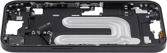 Mid-frame Housing Power Volume Button Iphone 16 Us Version Aftermarket Plus Black