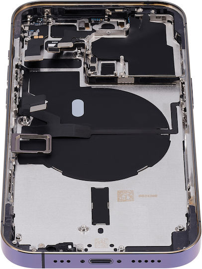 Back Housing W Small Parts Iphone 14 Pro Eu Global Version Aftermarket Plus Deep Purple