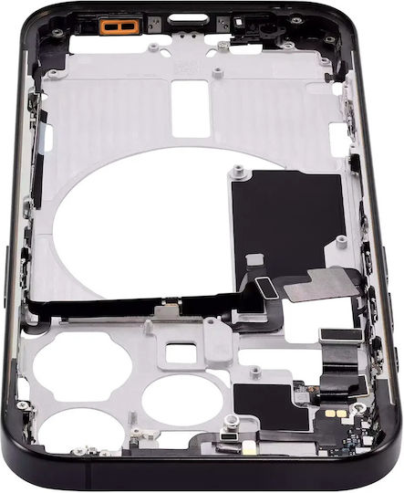 Mid-frame Housing W Small Parts Iphone 15 Pro Eu Global Version Aftermarket Plus Black Titanium