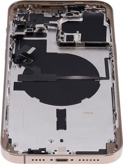Back Housing W Small Parts Iphone 14 Pro Max Us Version Aftermarket Plus Gold
