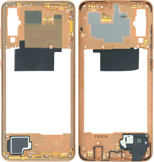 Mid-frame Housing Compatible Samsung Galaxy A70 A705 Service Pack Orange