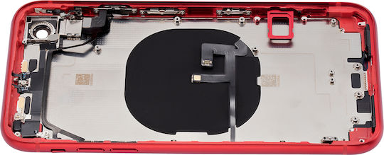 Back Housing Small Components Pre-installed Iphone Xr No Logo Aftermarket Plus Red