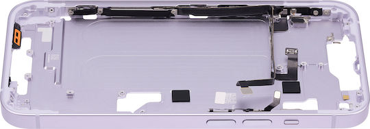 Mid-frame Housing W Small Parts Iphone 14 Us Version Aftermarket Plus Purple