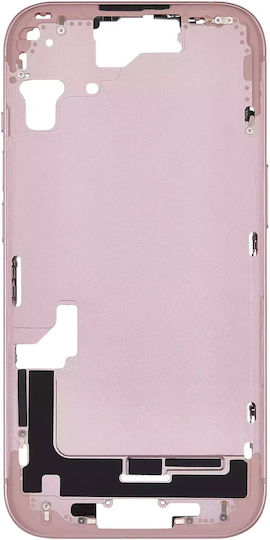 Mid-frame Housing W Small Parts Iphone 15 Eu Global Version Aftermarket Plus Pink