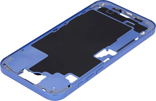 Mid-frame Housing Power Volume Button Iphone 16 Plus Us Version Aftermarket Plus Ultramarine