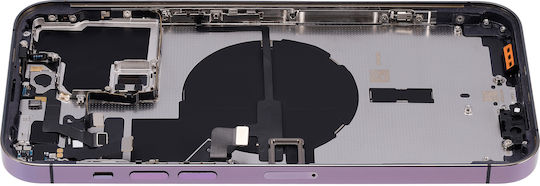 Back Housing W Small Parts Iphone 14 Pro Max Eu Global Version Aftermarket Plus Deep Purple