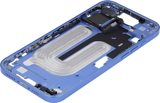 Mid-frame Housing Power Volume Button Iphone 16 Plus Us Version Aftermarket Plus Ultramarine