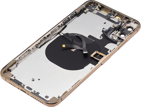 Back Housing Small Components Pre-installed Iphone Xs Max No Logo Aftermarket Plus Gold
