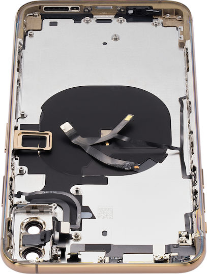 Back Housing Small Components Pre-installed Iphone Xs Max No Logo Aftermarket Plus Gold