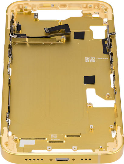 Mid-frame Housing W Small Parts Iphone 14 Eu Global Version Aftermarket Plus Yellow