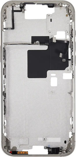 Mid-frame Housing Power Volume Button Iphone 16 Pro Max Eu Global Version Aftermarket Plus Natural Titanium