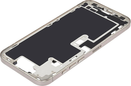 Mid-frame Housing Power Volume Button Iphone 16 Pro Max Eu Global Version Aftermarket Plus Natural Titanium