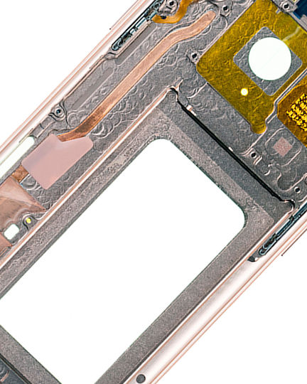 Mid-frame Housing Samsung Galaxy S9 Plus Small Parts Sunrise Gold Frame