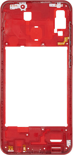 Mid-frame Housing Samsung Galaxy A30 A305 2019 Aftermarket Plus Red