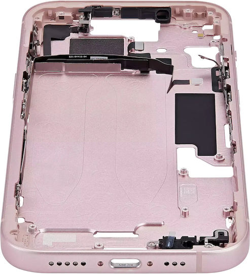 Mid-frame Housing W Small Parts Iphone 15 Us Version Aftermarket Plus Pink