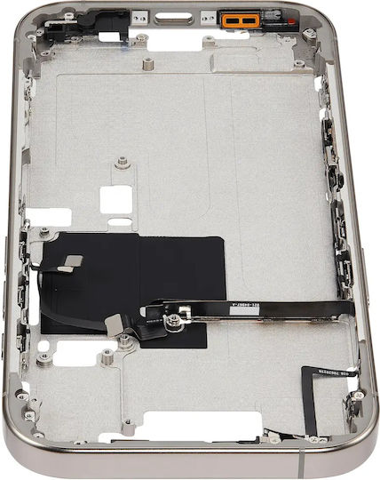 Mid-frame Housing Power Volume Button Iphone 16 Pro Us Version Aftermarket Plus Natural Titanium