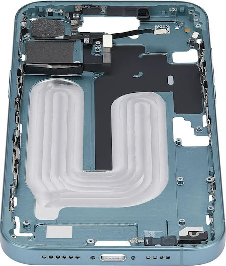 Mid-frame Housing Power Volume Button Iphone 16 Plus Eu Global Version Aftermarket Plus Teal