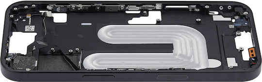 Mid-frame Housing Power Volume Button Iphone 16 Eu Global Version Aftermarket Plus Black