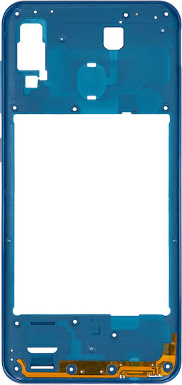 Mid-frame Housing Samsung Galaxy A30 A305 2019 Aftermarket Plus Blue