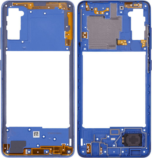 Mid-frame Housing Samsung Galaxy A41 A415 2020 Aftermarket Plus Prism Crush Blue