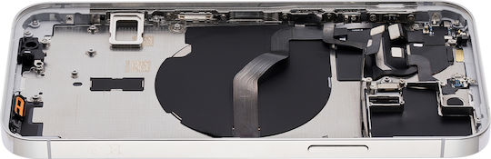 Back Housing W Small Parts Iphone 12 Pro Eu Global Version Aftermarket Plus Silver