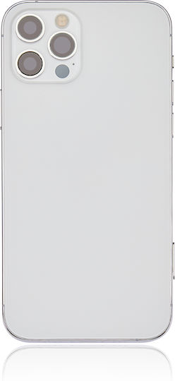 Back Housing W Small Parts Iphone 12 Pro Eu Global Version Aftermarket Plus Silver