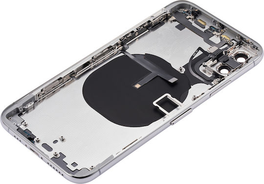 Back Housing Small Components Pre-installed Iphone Xs No Logo Aftermarket Plus Silver