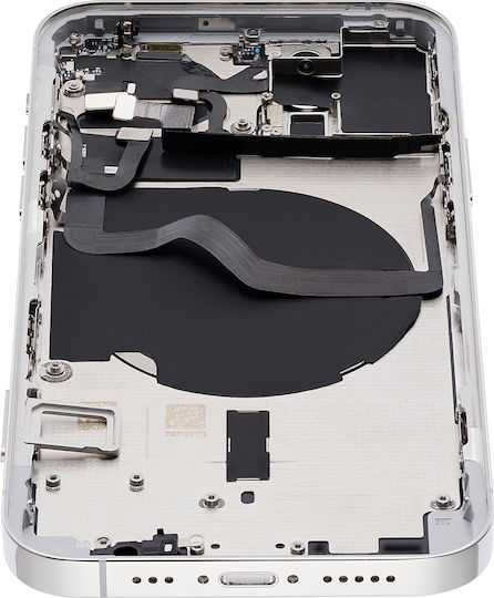 Back Housing W Small Parts Iphone 12 Pro Eu Global Version Aftermarket Plus Silver