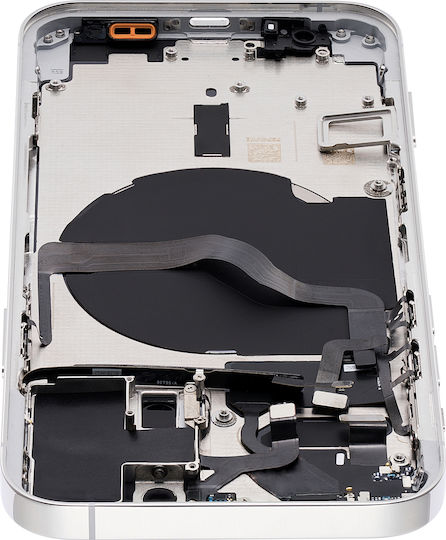 Back Housing W Small Parts Iphone 12 Pro Eu Global Version Aftermarket Plus Silver