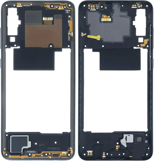 Mid-frame Housing Compatible Samsung Galaxy A70 A705 Service Pack Black
