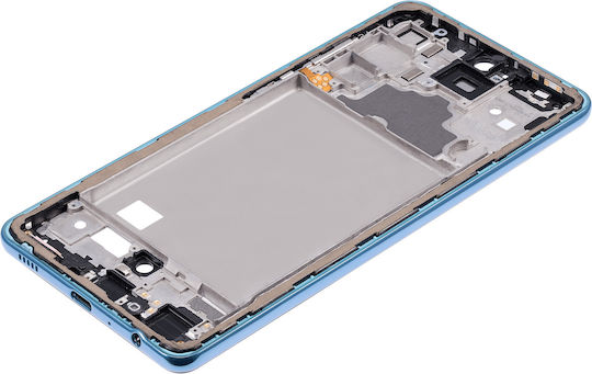Mid-frame Housing Samsung Galaxy A72 A725 2021 Awesome Blue