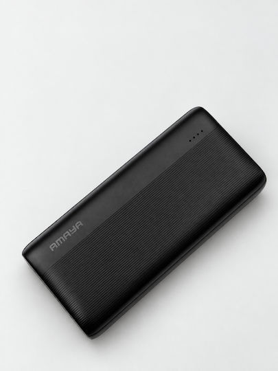 Amaya Apb-p210 Външна батерия 20000mah Вградени Кабели Led Фенер Черен