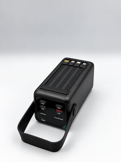 Amaya Apb-50 Външна Батерия 50000mah 22.5w Вградени Кабели Цифров Дисплей Led Осветление Черен