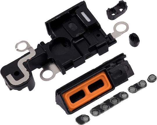 Lautsprecher Mikrofon Mesh iPhone 15 Schwarz 10er Pack