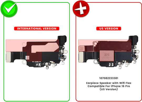 Слушалка Speaker Wifi Flex iPhone 16 Pro International Version